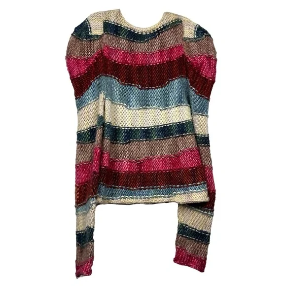 Ulla Johnson Violeta Paradise Multicolor Striped Chunky Knit Sweater - Picture 4 of 6